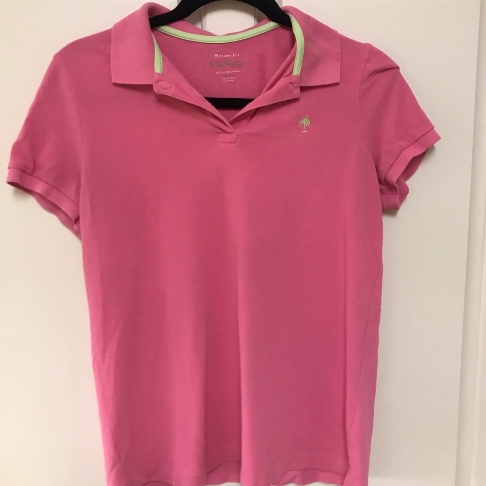 Lilly Pulitzer Resort Fit Polo Stop Size Small